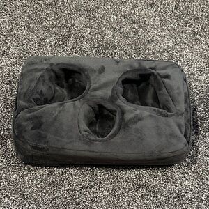 Charcoal Couch Cup Holder Pillow